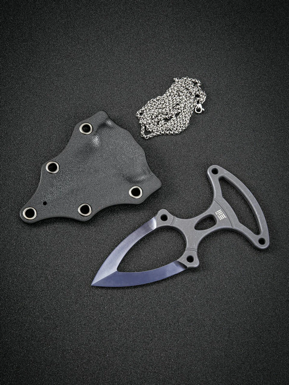 We Knife Co. We Knife BUD Push Dagger 924B, 2.02" 6AL4V Blue Titanium Plain Blade, Blue Titanium Handle, Black Kydex Sheath 3 We Knife Co. We Knife BUD Push Dagger 924B, 2.02" 6AL4V Blue Titanium Plain Blade, Blue Titanium Handle, Black Kydex Sheath - Image 3