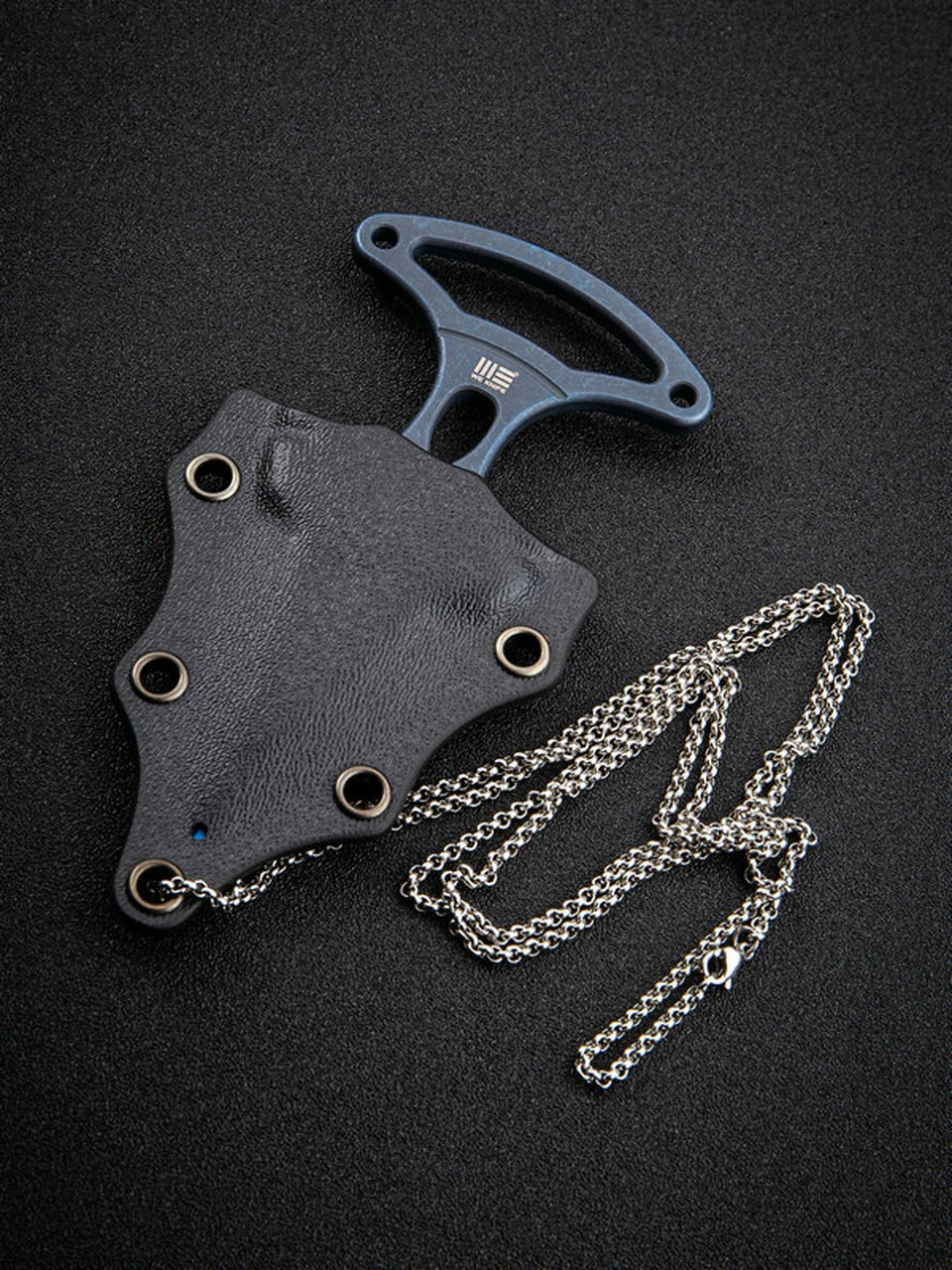 We Knife Co. We Knife BUD Push Dagger 924B, 2.02" 6AL4V Blue Titanium Plain Blade, Blue Titanium Handle, Black Kydex Sheath 4 We Knife Co. We Knife BUD Push Dagger 924B, 2.02" 6AL4V Blue Titanium Plain Blade, Blue Titanium Handle, Black Kydex Sheath - Image 4