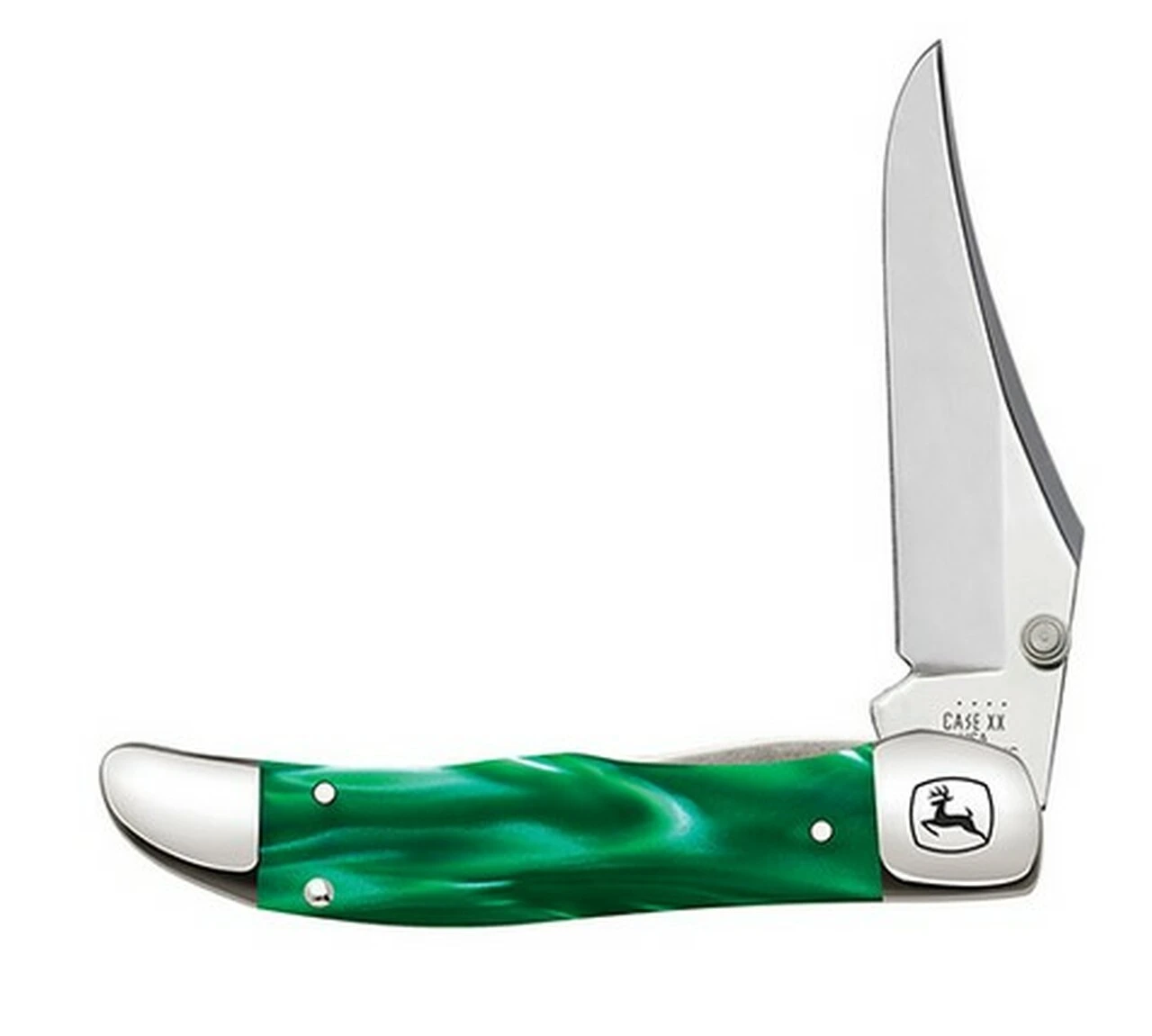Case Kickstart Mid-Folding Hunter 15775 John Deere Smooth Green Pearl Kirinite Handle (101265AC SS) 1 Case Kickstart Mid-Folding Hunter 15775 John Deere Smooth Green Pearl Kirinite Handle (101265AC SS)