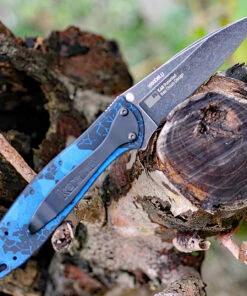 Kershaw Knives Kershaw Leek Digital Blue 1660DBLU, 3" Sandvik Blackwash Blade, Digital Blue Handle -Knifeworks Sales Store 1660DBLU.1 77669.1571244269