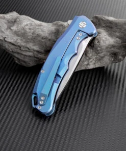 Artisan Cutlery Artisan Tradition Framelock ATZ1702GBU, 3.94" S35VN Plain Blade, Blue Titanium Handle -Knifeworks Sales Store 1702g bu 02 preview 92455.1566585974