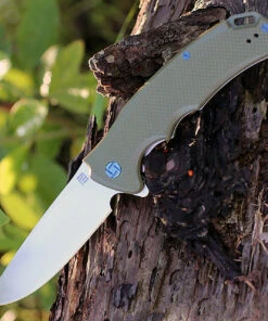 Artisan Cutlery Artisan Tradition ATZ1702PGN, 3.94" D2 Plain Blade, OD Green G-10 Handle