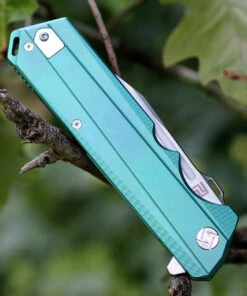 Artisan Cutlery Artisan Littoral ATZ1703GGN, 3.54 in. S35VN Plain Blade, Green Titanium Handle -Knifeworks Sales Store 1703ggn.3 76874.1566585970