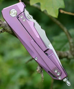 Artisan Cutlery Artisan Predator ATZ1706GRE, 3.74" S35VN, Purple TC4 Titanium Handle -Knifeworks Sales Store 1706gre.2 92528.1566585989