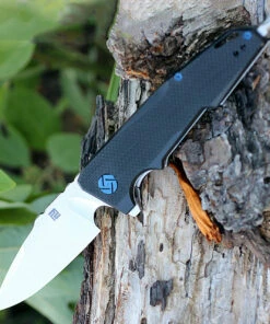 Artisan Cutlery Artisan Predator ATZ1706PBK, 3.74" D2 Steel, Black G-10 Handle