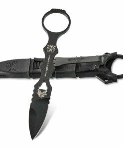 Benchmade Knives Benchmade 177BK Mini SOCP Fixed Blade, 2.22" Black 440C Stainless Steel Blade