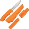 Mora Bushcraft, Orange Handle & Sheath, Stainless Steel Blade