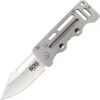 SOG EZ1CP Cashcard Folder, 2.75"8Cr13MoV Satin Clip Point Plain Blade, Stainless Steel Handle