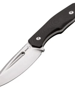 Boker Plus BOP02BO770 Caracal Fixed Blade D2 Steel, Satin Finish, Black G-10 Handle