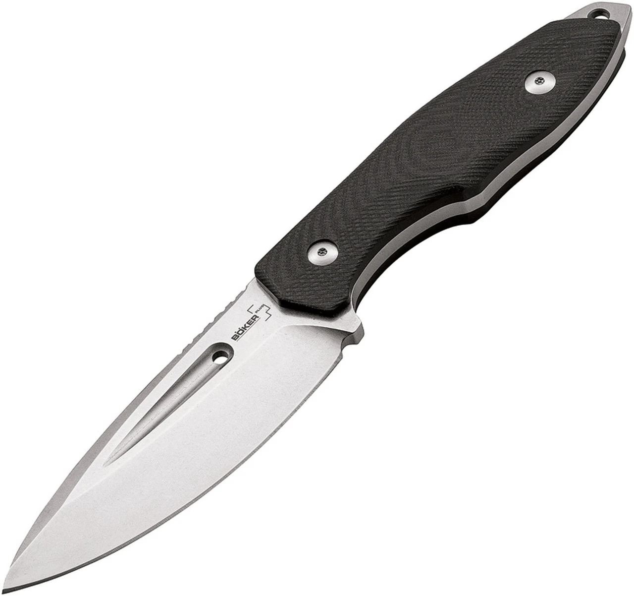 Boker Plus BOP02BO770 Caracal Fixed Blade D2 Steel, Satin Finish, Black G-10 Handle 1 Boker Plus BOP02BO770 Caracal Fixed Blade D2 Steel, Satin Finish, Black G-10 Handle