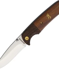 Browning Knives Browning Buckmark Linerlock, BR0304, 2.88" Stainless Blade, Wood Handle