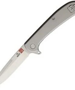 Al Mar Ultralight Hawk Framelock 4112 , 2.75" TC4 Titanium, Plain Blade, Titanium Handle