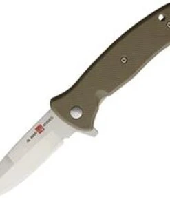 Al Mar Mini SERE 2020 Linerlock A/O 2212, 3" 8Cr13MoV SS Plain Blade, FRN Handle, Coyote