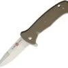 Al Mar SERE 2020 Linerlock A/O 2214, 3.6" 8Cr13MoV SS Plain Blade, FRN Handle, Coyote