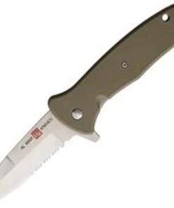 Al Mar SERE 2020 Linerlock A/O 2215, 3.6" 8Cr13MoV SS Combo Blade, FRN Handle, Coyote