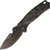 DPx HEST/F Urban Marbled Carbon Fiber Framelock, 2.9" CPM S35VN Matte Black Plain Blade, Marbled Carbon Fiber Titanium Handle
