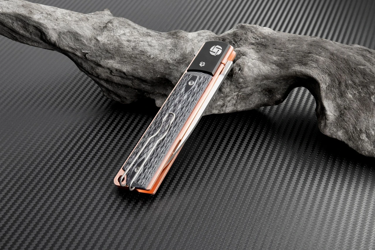 Artisan Cutlery Artisan Classic ATZ1802GGDS, 3.94" S35VN Plain Blade, Rose G10 Handle 3 Artisan Cutlery Artisan Classic ATZ1802GGDS, 3.94" S35VN Plain Blade, Rose G10 Handle - Image 3