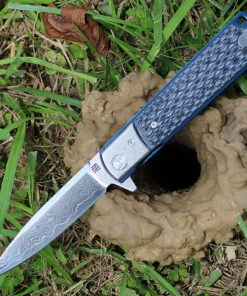 Artisan Cutlery Artisan Classic Damascus ATZ1802GDBK, 3.94" Damascus Plain Blade, Black G10/Damascus Handle -Knifeworks Sales Store 1802gdbk 93998.1566586096