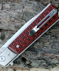 Artisan Cutlery Artisan Classic Damascus ATZ1802GDBR, 3.94" Damascus Plain Blade, RedG10/Damascus Handle -Knifeworks Sales Store 1802gdbr.3 60646.1566586098