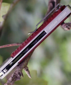 Artisan Cutlery Artisan Classic Damascus ATZ1802GDBR, 3.94" Damascus Plain Blade, RedG10/Damascus Handle -Knifeworks Sales Store 1802gdbr 40229.1566586099