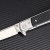 Artisan Cutlery Artisan Classic ATZ1802PBKF, 3.94" D2 Steel Plain Blade, Black G10 Handle