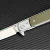 Artisan Cutlery Artisan Classic ATZ1802PGNF, 3.94" D2 Steel Plain Blade, Green G10 Handle