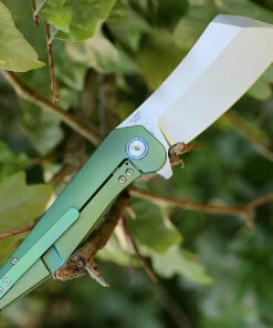 Artisan Cutlery Artisan Osprey ATZ1803GGNS, 3.74" S35VN Plain Blade, Green TC4 Titanium Handle -Knifeworks Sales Store 1803ggns.1 36785.1566585970