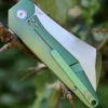 Artisan Cutlery Artisan Osprey ATZ1803GGNS, 3.74" S35VN Plain Blade, Green TC4 Titanium Handle