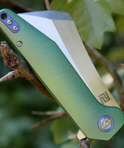 Artisan Cutlery Artisan Osprey ATZ1803GGNS, 3.74" S35VN Plain Blade, Green TC4 Titanium Handle -Knifeworks Sales Store 1803ggns.5 22218.1566585969