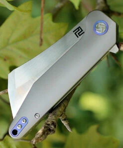 Artisan Cutlery Artisan Osprey ATZ1803GGYS, 3.74" S35VN Plain Blade, Gray TC4 Titanium Handle -Knifeworks Sales Store 1803ggys.2 72885.1566585974