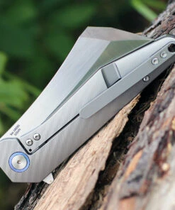 Artisan Cutlery Artisan Osprey ATZ1803GGYS, 3.74" S35VN Plain Blade, Gray TC4 Titanium Handle -Knifeworks Sales Store 1803ggys.4 51838.1566585976