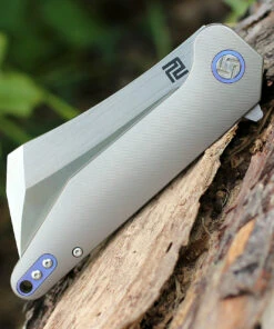 Artisan Cutlery Artisan Osprey ATZ1803GGYS, 3.74" S35VN Plain Blade, Gray TC4 Titanium Handle -Knifeworks Sales Store 1803ggys.5 51072.1566585975