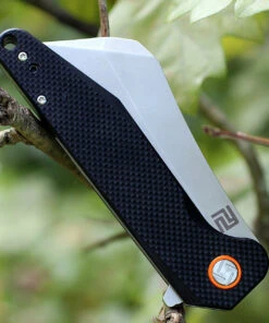 Artisan Cutlery Artisan Osprey ATZ1803PBKF, 3.94" D2 Plain Blade, Black (Flat) G-10 Handle -Knifeworks Sales Store 1803pbkf.2 47493.1566586028