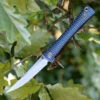 Artisan Cutlery Artisan ATZ1805GBUM S Waistline, 4" M390 Plain Blade, Blue Titanium Handle