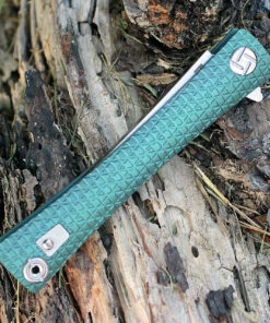 Artisan Cutlery Artisan ATZ1805GGNM S Waistline, 4" M390 Plain Blade, Green Titanium Handle -Knifeworks Sales Store 1805ggnm 20845.1566586001