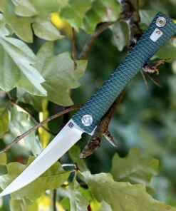 Artisan Cutlery Artisan ATZ1805GGNS S Waistline, 4" S35VN Plain Blade, Green Titanium Handle