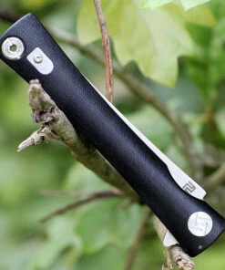 Artisan Cutlery Artisan S Waistline ATZ1805PBKC, 3.94" D2 Plain Blade, Black Curved G-10 Handle -Knifeworks Sales Store 1805pbkc.3 22025.1566586036