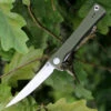 Artisan Cutlery Artisan S Waistline ATZ1805PGNF, 3.94" D2 Plain Blade, Green Flat G-10 Handle