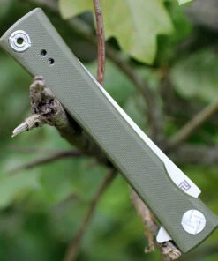 Artisan Cutlery Artisan S Waistline ATZ1805PGNF, 3.94" D2 Plain Blade, Green Flat G-10 Handle -Knifeworks Sales Store 1805pgnf.2 89118.1566586040