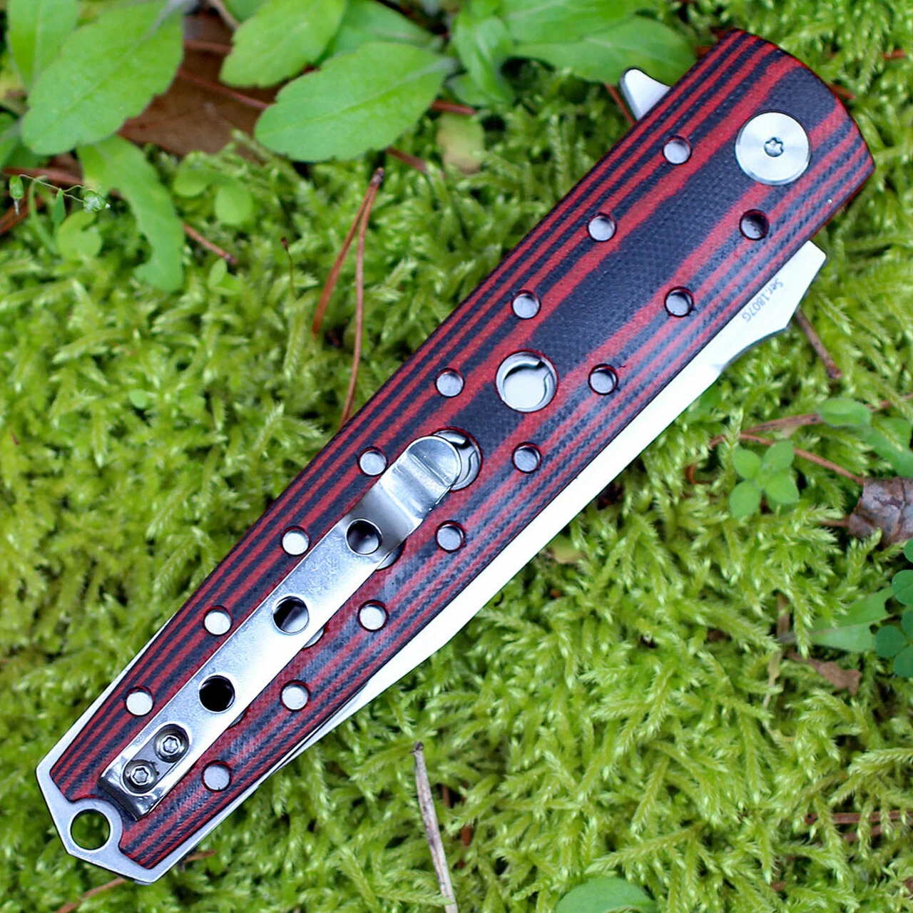 Artisan Cutlery Artisan ATZ1807GBRS Virginia, 3.94" S35VN Plain Blade, Brown G-10 Handle 4 Artisan Cutlery Artisan ATZ1807GBRS Virginia, 3.94" S35VN Plain Blade, Brown G-10 Handle - Image 4