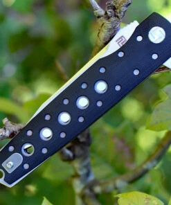 Artisan Cutlery Artisan Virginia ATZ1807PBK, 3.94" D2 Plain Blade, Curved Black G-10 Handle -Knifeworks Sales Store 1807p bk.3 52273.1566585997