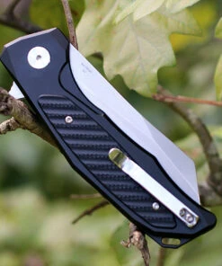 Artisan Cutlery Artisan Falcon ATZ1809PBBK, 3.94" D2 Plain Blade, Black Aluminum/G-10 Handle -Knifeworks Sales Store 1809pbbk.3 46579.1566586044