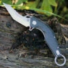 Artisan Cutlery Artisan Cobra ATZ1811GGYM, 3.15" M390 Plain Blade, Gray Carbon Fiber Handle