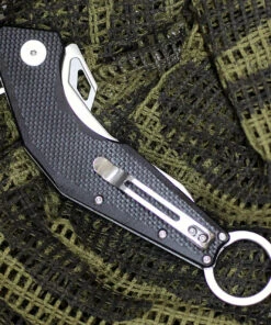 Artisan Cutlery Artisan Cobra ATZ1811PBKF, 3.75" D2 Plain Blade, Flat Black G-10 Handle -Knifeworks Sales Store 1811pbkf.2 56583.1566586055