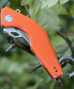 Artisan Cutlery Artisan Cobra ATZ1811POEF, 3.75" D2 Plain Blade, Flat Orange G-10 Handle -Knifeworks Sales Store 1811poef.4 14063.1566586059