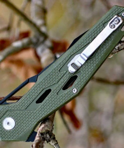 Artisan Cutlery Artisan Interceptor ATZ1812PBGN, 3.54" D2 Black Tanto Blade, Green G10 Handle -Knifeworks Sales Store 1812pbgn.2 90344.1566586097