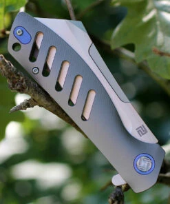 Artisan Cutlery Artisan Tomahawk ATZ1815GGYM, 3.75" M390 Plain Blade, Gray Titanium Handle -Knifeworks Sales Store 1815ggym.2 72518.1566585983