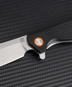 Artisan Cutlery Artisan Tomahawk ATZ1815PSBKF, 2.36" D2 Steel Tanto Blade, Black G10 Handle