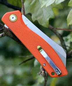 Artisan Cutlery Artisan Tomahawk ATZ1815POEF, 3.75" D2 Plain Blade, Flat Orange G-10 Handle -Knifeworks Sales Store 1815poef.3 59537.1566586006