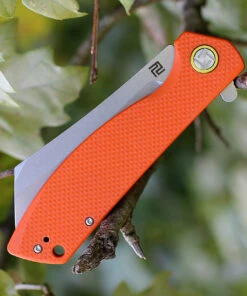 Artisan Cutlery Artisan Tomahawk ATZ1815POEF, 3.75" D2 Plain Blade, Flat Orange G-10 Handle -Knifeworks Sales Store 1815poef.4 36283.1566586007